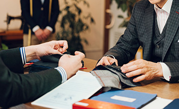 生地のセレクト