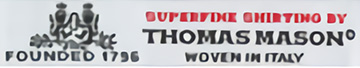 トーマスメイソンの織ネーム